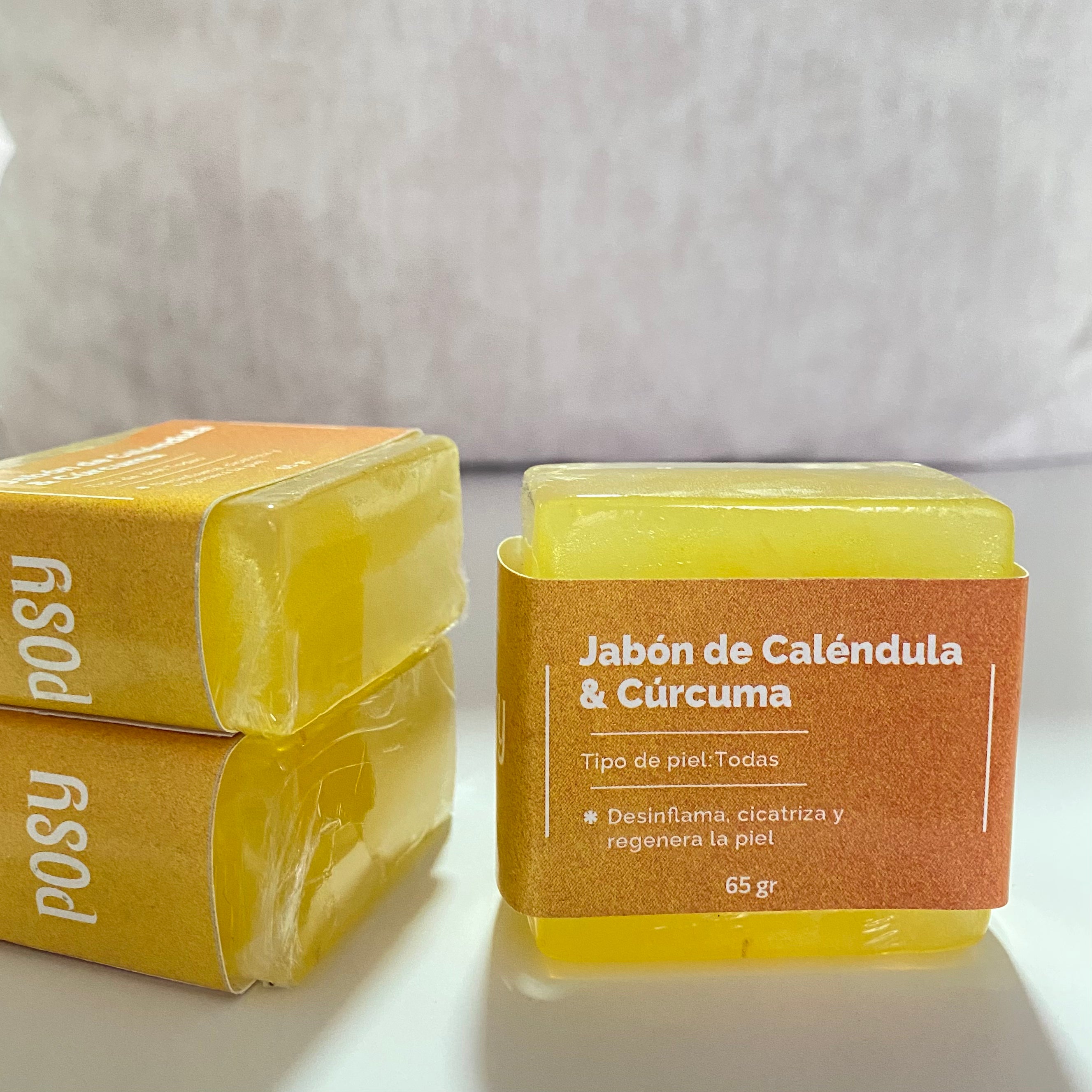 Jabón Facial de Caléndula y Cúrcuma