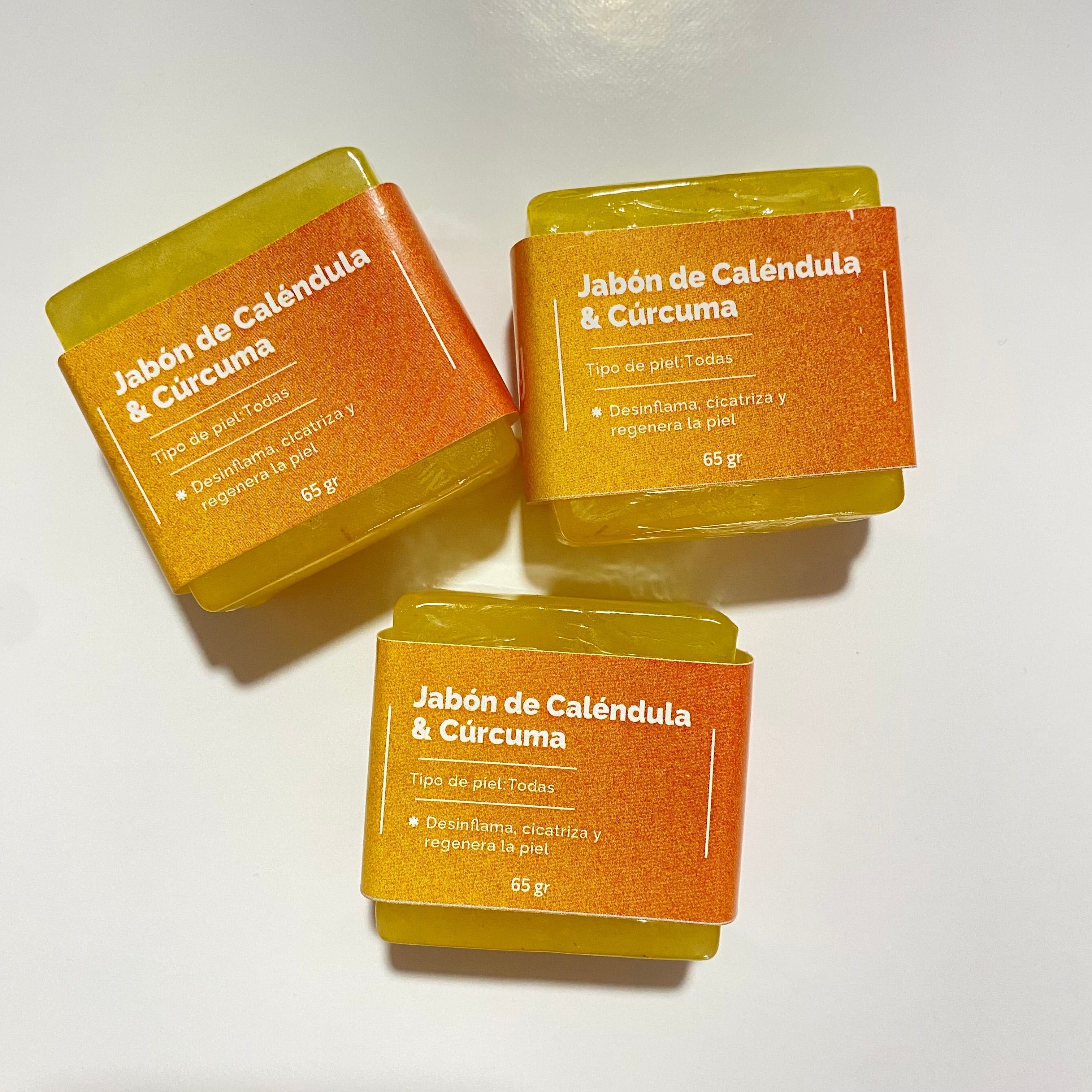Jabón Facial de Caléndula y Cúrcuma