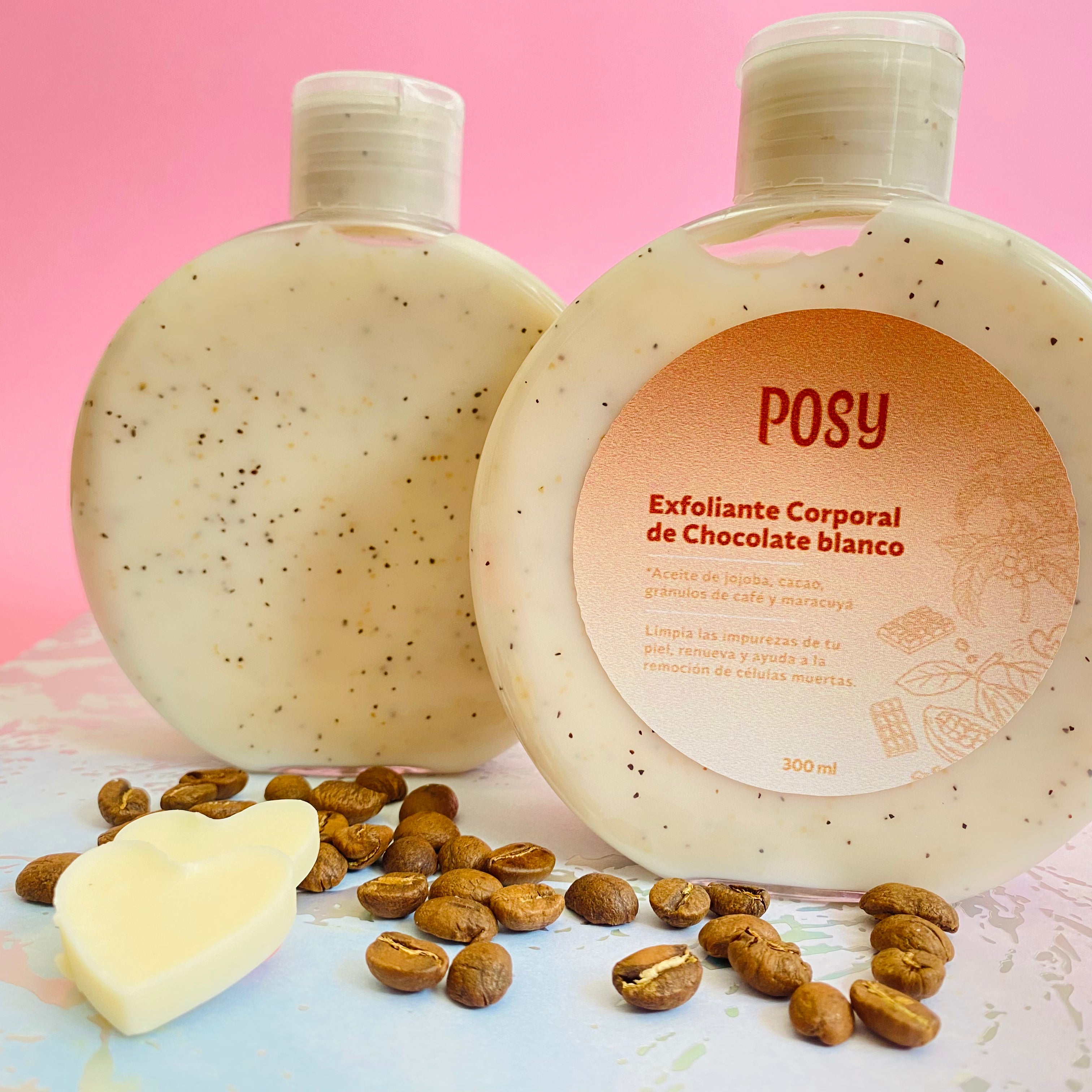 Exfoliante Corporal de Chocolate Blanco y Café
