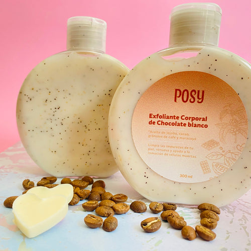 Exfoliante Corporal de Chocolate Blanco y Café